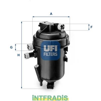 Intfradis 101064 Housing, fuel filter 101064