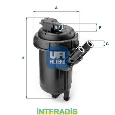 Intfradis 101051 Housing, fuel filter 101051