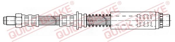 Flexible brake hose MG: 35903 Quick brake Brake Hose