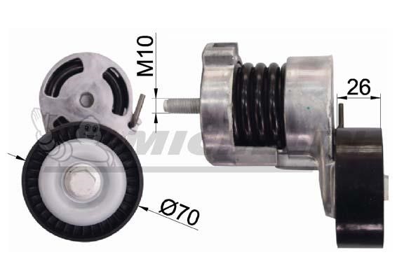 Michelin Engine Parts SMAMP01344 Idler roller SMAMP01344