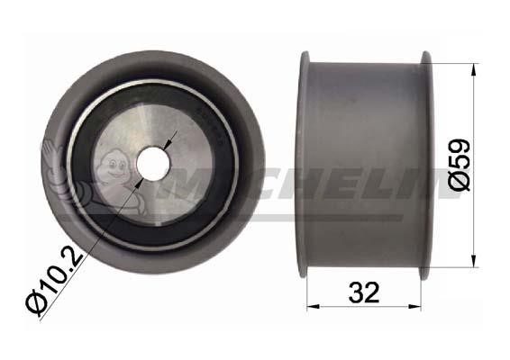 Michelin Engine Parts SMAMP02324 Tensioner pulley, timing belt SMAMP02324