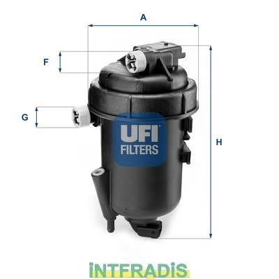 Intfradis 101071 Housing, fuel filter 101071