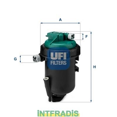 Intfradis 101070 Housing, fuel filter 101070