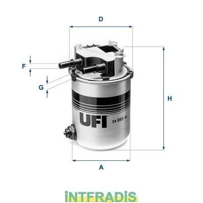 Intfradis 101175 Housing, fuel filter 101175