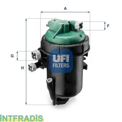 Intfradis 101072 Housing, fuel filter 101072