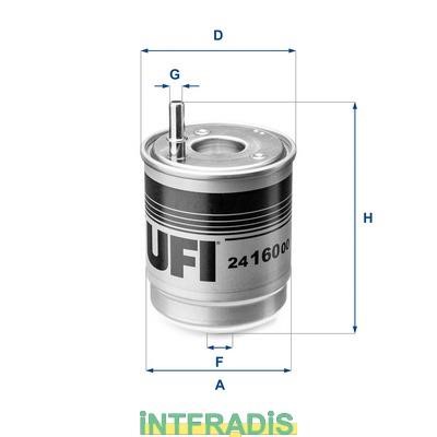 Intfradis 101191 Housing, fuel filter 101191