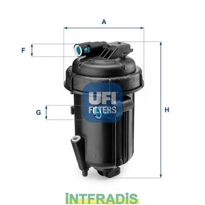 Intfradis 101057 Housing, fuel filter 101057