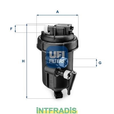 Intfradis 101063 Housing, fuel filter 101063