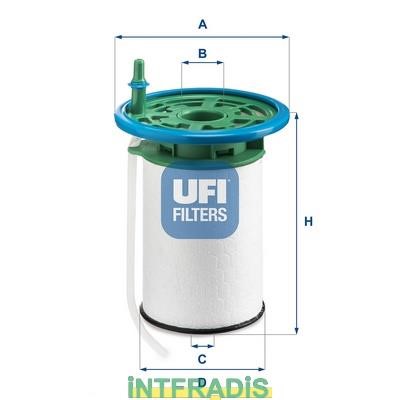 Intfradis 101094 Fuel filter 101094