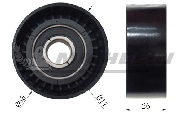 Michelin Engine Parts SMAMP02053 Deflection/guide pulley, v-ribbed belt SMAMP02053