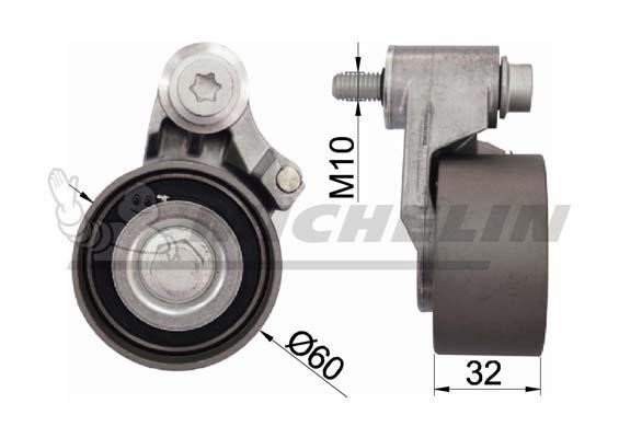 Michelin Engine Parts SMAMP03380 Tensioner pulley, timing belt SMAMP03380