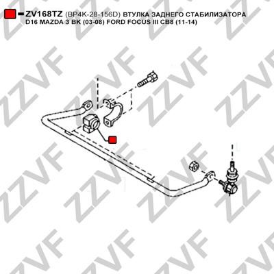 Stabiliser Mounting ZZVF ZV168TZ