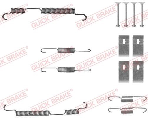 Quick brake 105-0050 Mounting kit brake pads 1050050