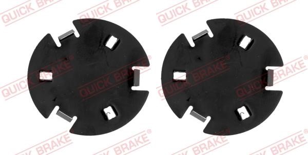 Quick brake W1244 Anti-Squeal Foil, brake pad (back plate) W1244