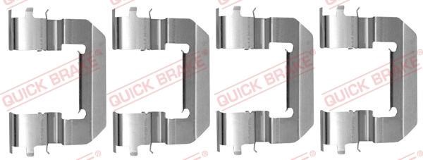 Quick brake 109-0014 Mounting kit brake pads 1090014