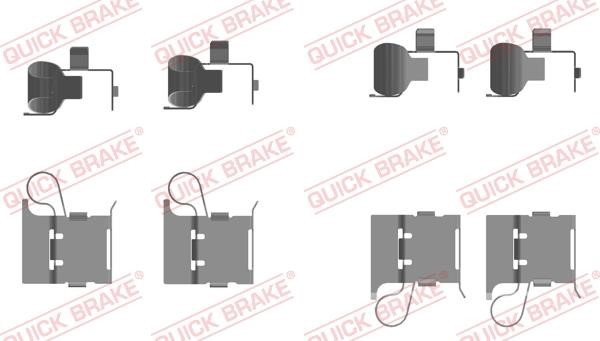 Quick brake 109-0097 Mounting kit brake pads 1090097