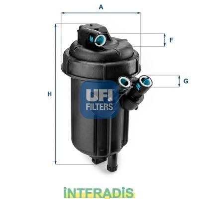 Intfradis 101055 Housing, fuel filter 101055