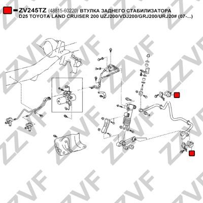 Stabiliser Mounting ZZVF ZV245TZ