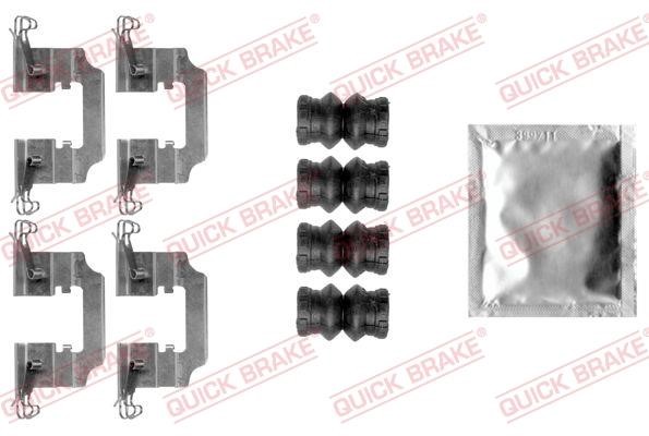 Quick brake 109-0008 Mounting kit brake pads 1090008