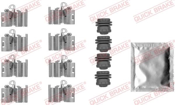 Quick brake 109-0015 Mounting kit brake pads 1090015