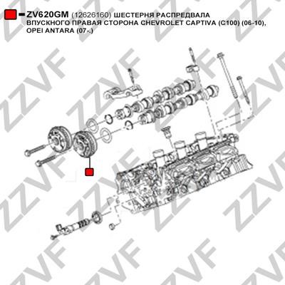 Camshaft Drive Gear ZZVF ZV620GM