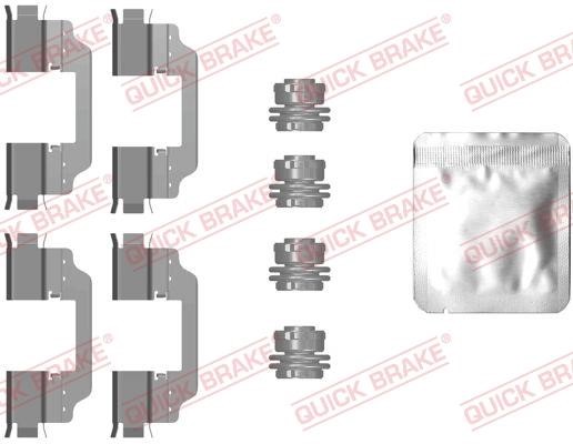 Quick brake 109-0101 Mounting kit brake pads 1090101