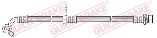 Flexible brake pipe Honda Stream: 59973 Quick brake Brake Hose