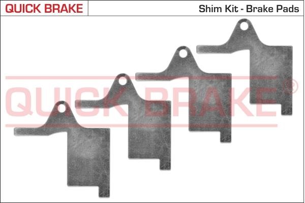 Quick brake 2896K Anti-Squeal Foil, brake pad (back plate) 2896K