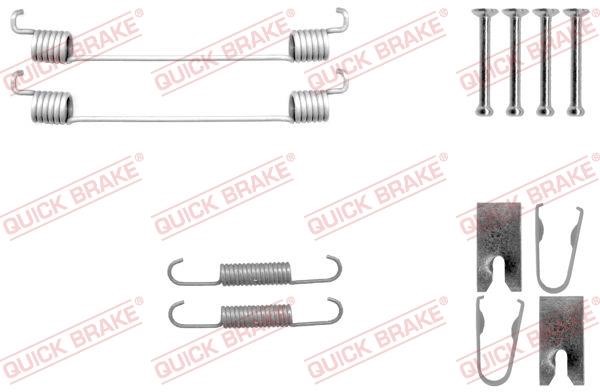 Quick brake 105-0042 Mounting kit brake pads 1050042