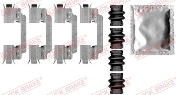 Quick brake 109-0010 Mounting kit brake pads 1090010