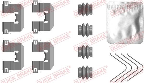 Quick brake 109-0117 Mounting kit brake pads 1090117