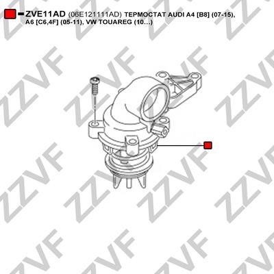 Thermostat, coolant ZZVF ZVE11AD