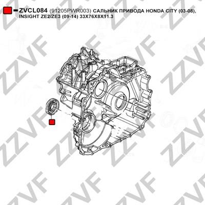 Seal, drive shaft ZZVF ZVCL084