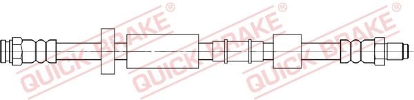 Flexible brake pipe Lancia: 32832 Quick brake Brake Hose