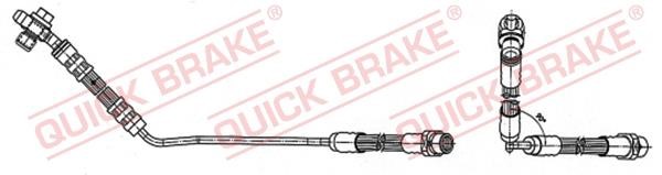 Flexible brake hose BMW X5: 59942X Quick brake Brake Hose