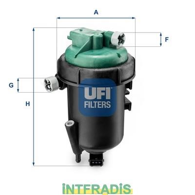 Intfradis 101068 Housing, fuel filter 101068