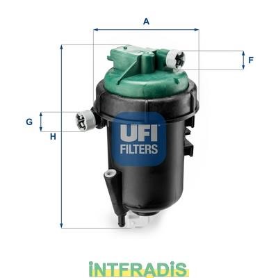 Intfradis 101067 Housing, fuel filter 101067