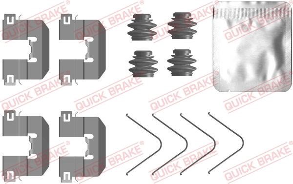 Quick brake 109-0104 Mounting kit brake pads 1090104