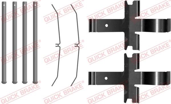 Quick brake 109-0081 Mounting kit brake pads 1090081