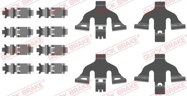 Quick brake 109-0093 Mounting kit brake pads 1090093