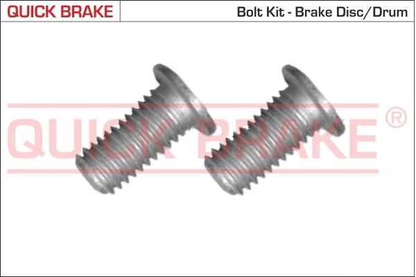 Quick brake 11672K Bolt, brake disc 11672K
