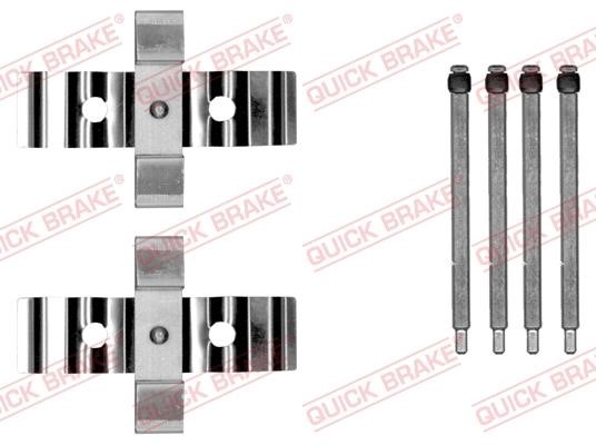 Quick brake 109-0054 Mounting kit brake pads 1090054