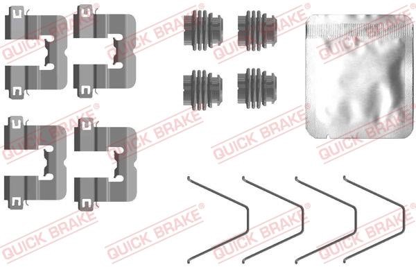 Quick brake 109-0114 Mounting kit brake pads 1090114