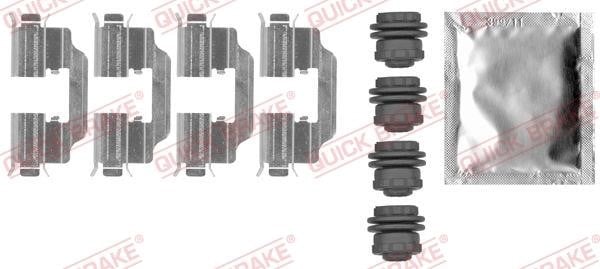 Quick brake 109-0012 Mounting kit brake pads 1090012