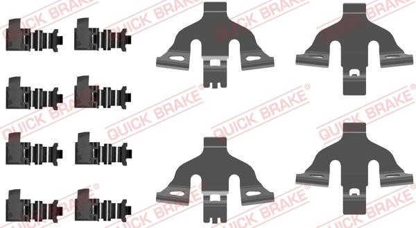 Quick brake 109-0092 Mounting kit brake pads 1090092