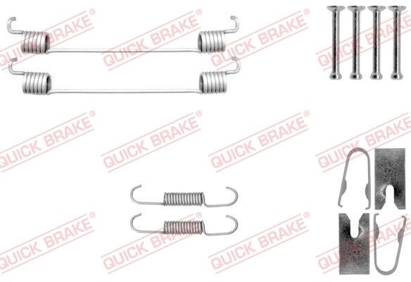 Quick brake 105-0040 Mounting kit brake pads 1050040