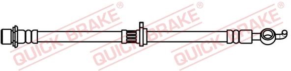 Flexible brake pipe Citroen C1: 50754 Quick brake Brake Hose