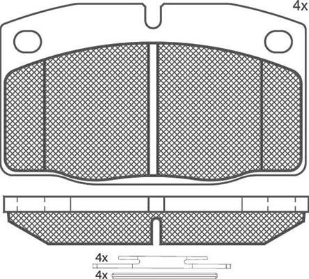 Technik'a 01046 Brake Pad Set, disc brake 01046