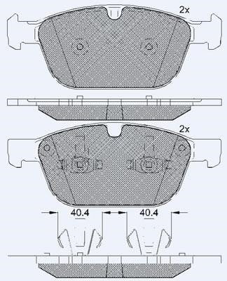 Technik'a 01817A Brake Pad Set, disc brake 01817A