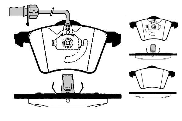 Technik'a 01541 Brake Pad Set, disc brake 01541